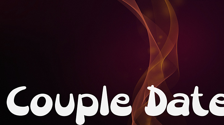 Couple Date Font
