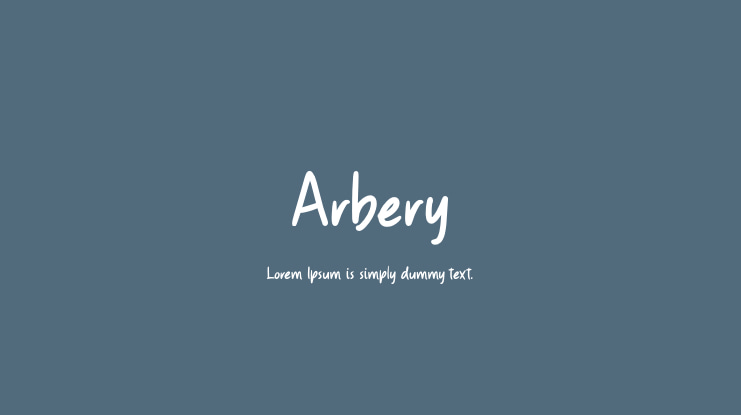 Arbery Font
