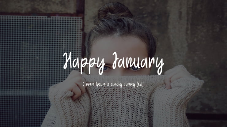 Happy January Font