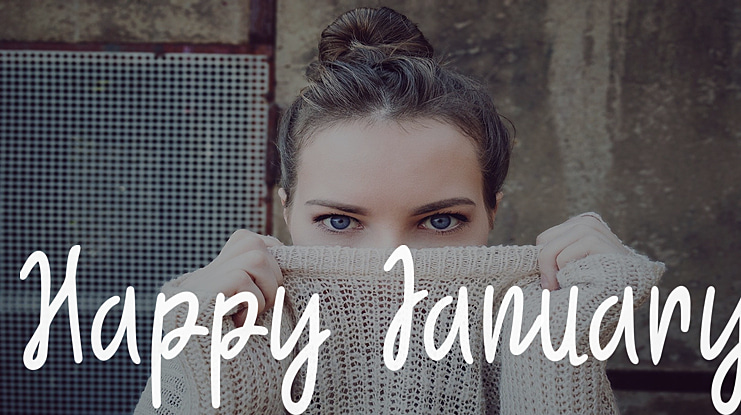 Happy January Font