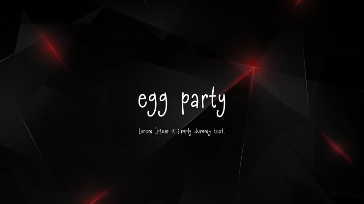 egg party Font