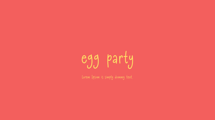 egg party Font