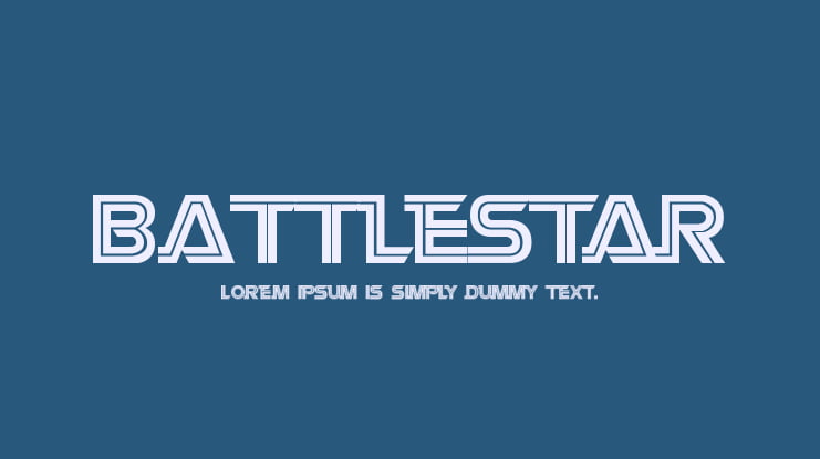 Battlestar Font