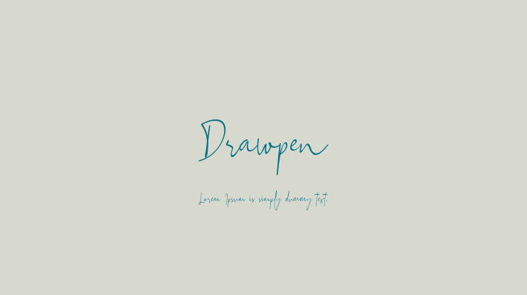 Drawpen Font
