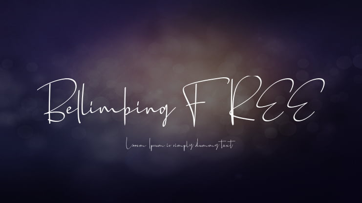 Bellimbing FREE Font