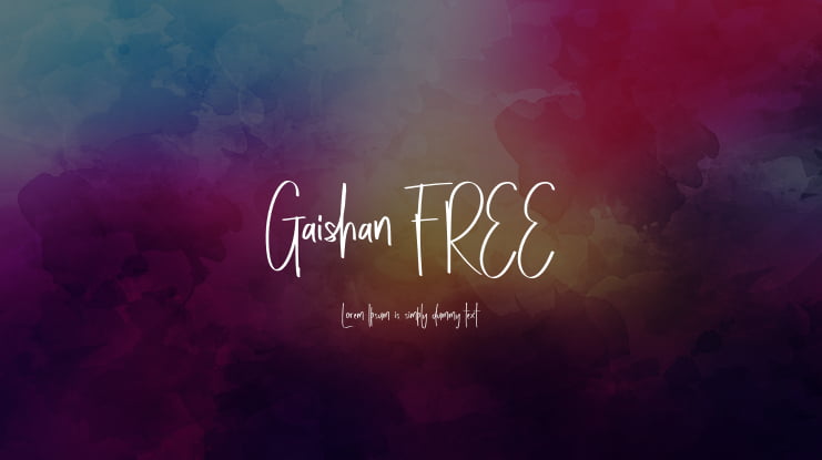 Gaishan FREE Font