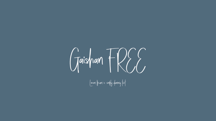 Gaishan FREE Font