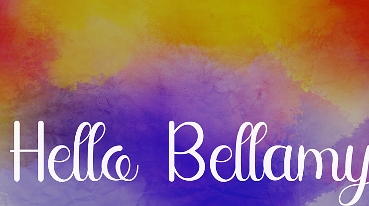 Hello Bellamy Font