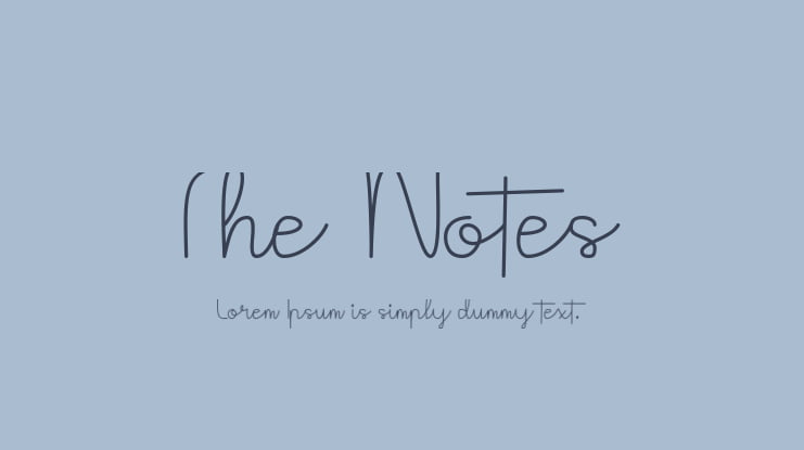 The Notes Font