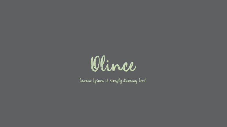 Olince Font