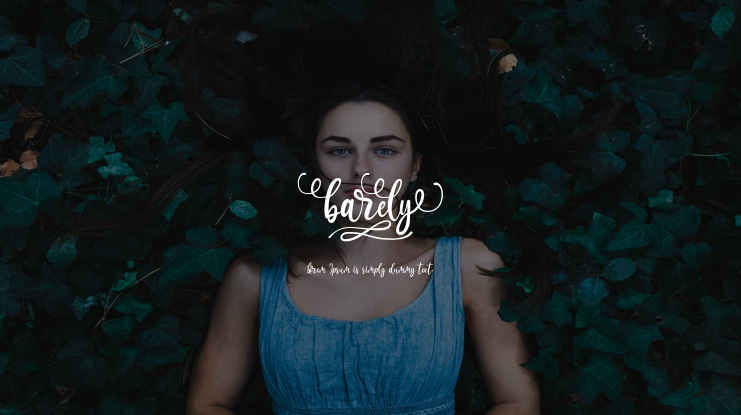 barely Font