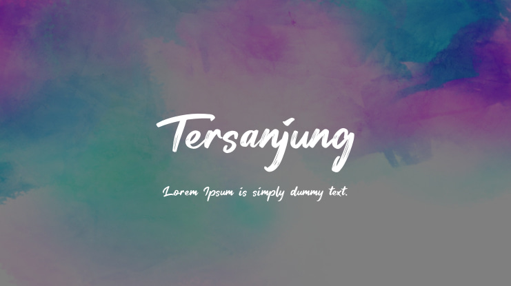 Tersanjung Font