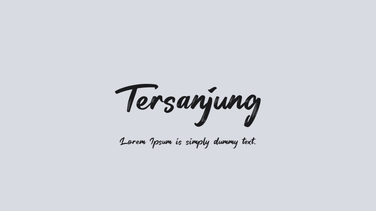 Tersanjung Font