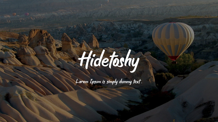 Hidetoshy Font