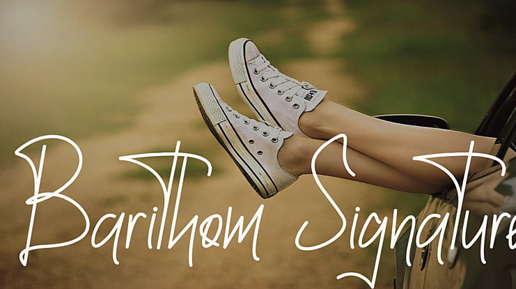 Barithom Signature Font