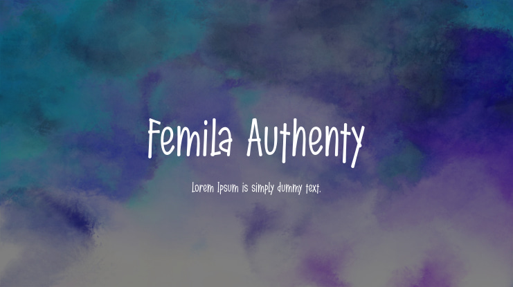 Femila Authenty Font Family
