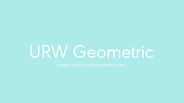URW Geometric Font Family