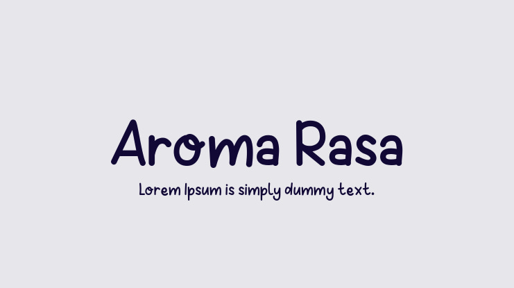 Aroma Rasa Font
