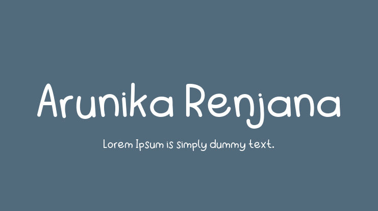 Arunika Renjana Font