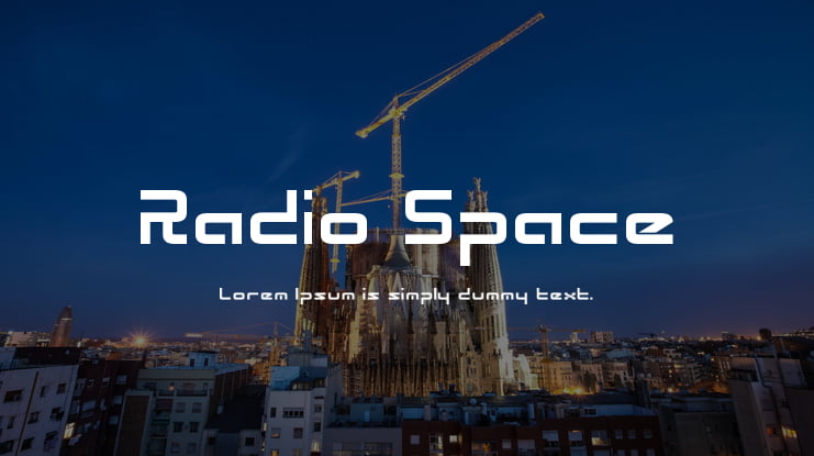 Radio Space Font Family