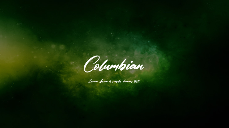 Columbian Font