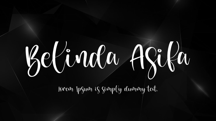 Belinda Asifa Font