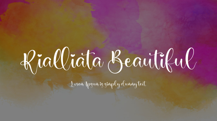 Rialliata Beautiful Font