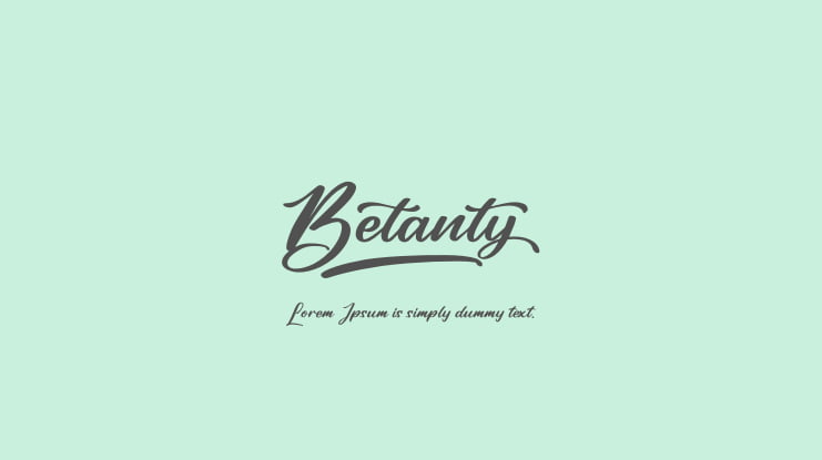 Betanty Font