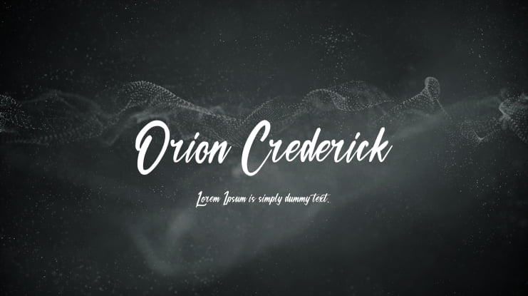 Orion Crederick Font