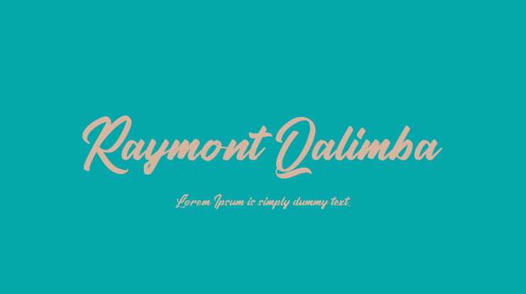 Raymont Qalimba Font
