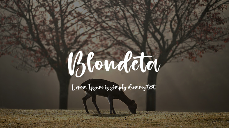 Blondeta Font