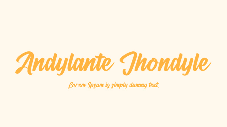 Andylante Jhondyle Font