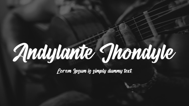 Andylante Jhondyle Font