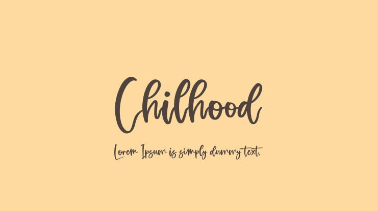 Chilhood Font