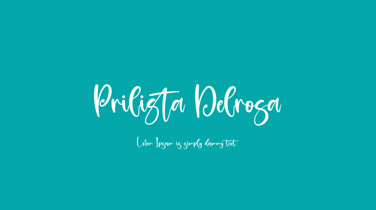 Prilista Delrosa Font