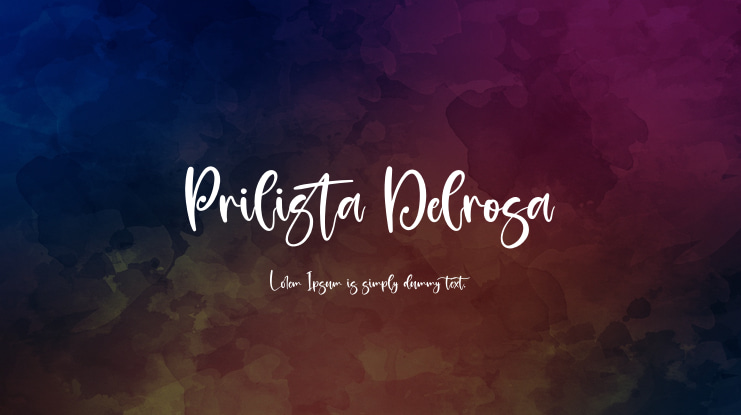 Prilista Delrosa Font