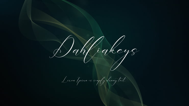 Dahliakeys Font Family