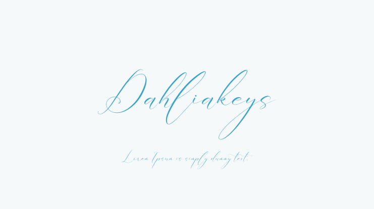 Dahliakeys Font Family