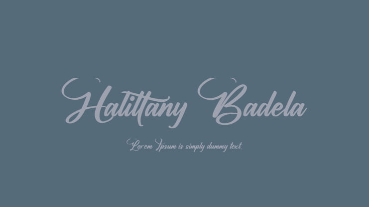 Halittany Badela Font