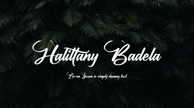 Halittany Badela Font