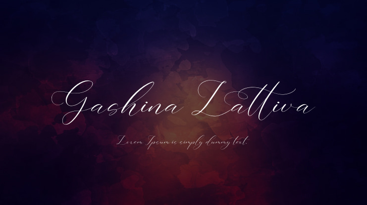 Gashina Lattiva Font