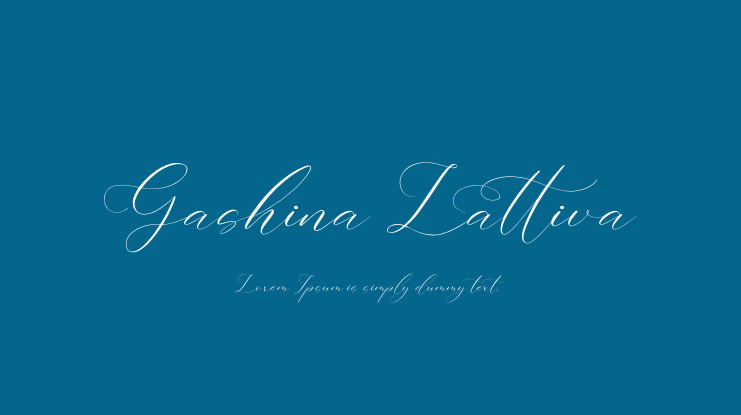 Gashina Lattiva Font