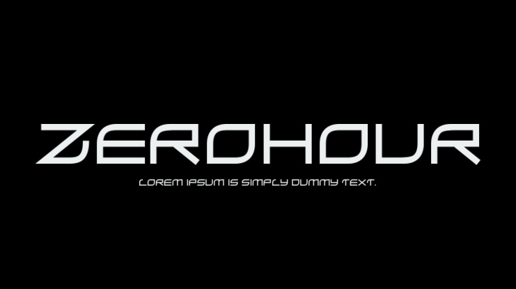 ZeroHour Font