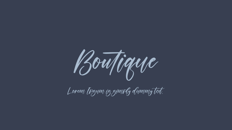 Boutique Font