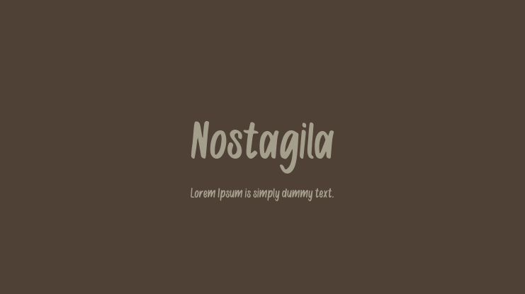Nostagila Font