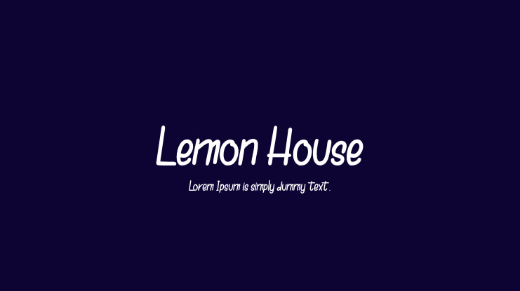 Lemon House Font