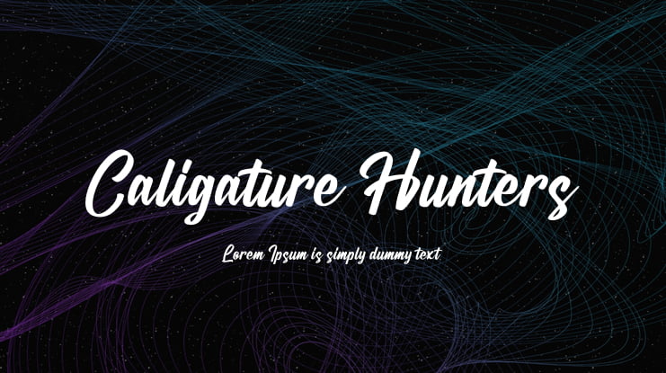 Caligature Hunters Font