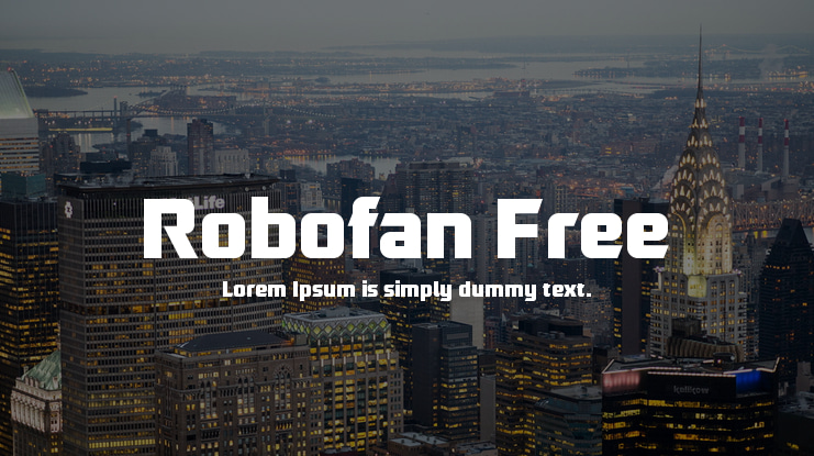 Robofan Free Font