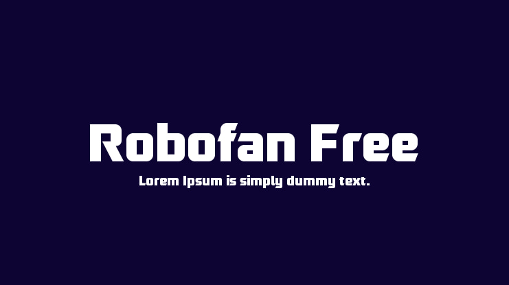Robofan Free Font