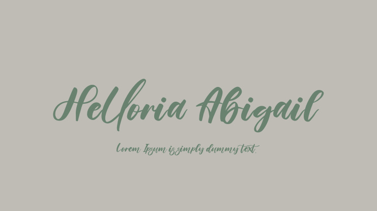 Helloria Abigail Font
